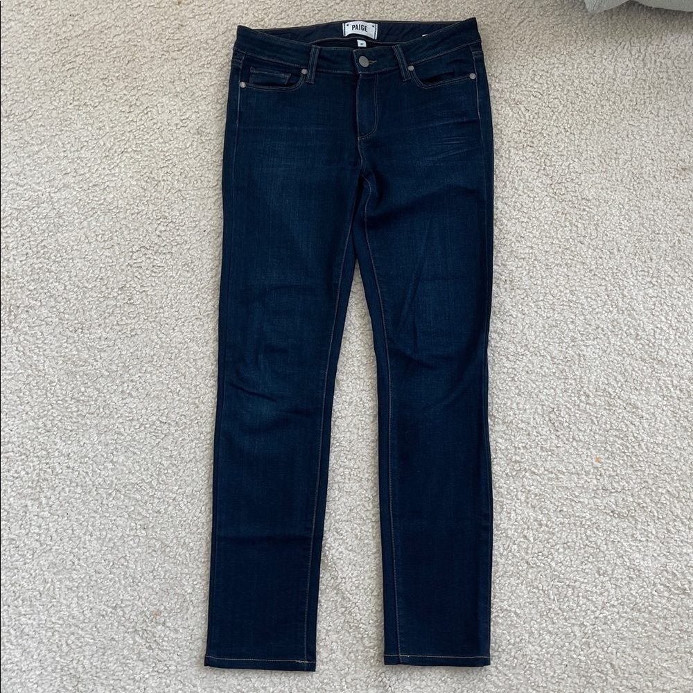 Dark Wash Paige skyline skinny jeans size 27